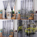 100x270cm Car Print Tulle Door Window Curtain Drape Panel Sheer Scarf  Valances curtains for bedroom