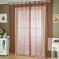 2015 Pteris Window Screens Curtains Door Balcony Curtain Panel Sheer Scarfs Curtain for living room bedroom Size 200cm x 100 cm