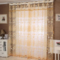 Brand new 2015 Window Curtains Floral Tulle Door Window Curtain Drape Panel Sheer Scarf Valances modern curtains for living room