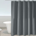 Htovila 72 * 72'' Polyester Waterproof Mildewproof Shower Curtain Decorative Privacy Protection Bathroom Curtain with 12pcs Hooks--Grey