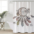 BeddingOutlet Dreamcatcher Shower Curtain Sleeping Moon Waterproof Decorative Bath Curtain With Hooks Bohemian Bathroom Decor