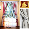 2PC Crystal Curtain Hooks Curtain Buckle Wall Holdbacks Decorative Tiebacks